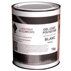 Gel coat polyester blanc