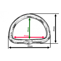 Anneau "D" inox.