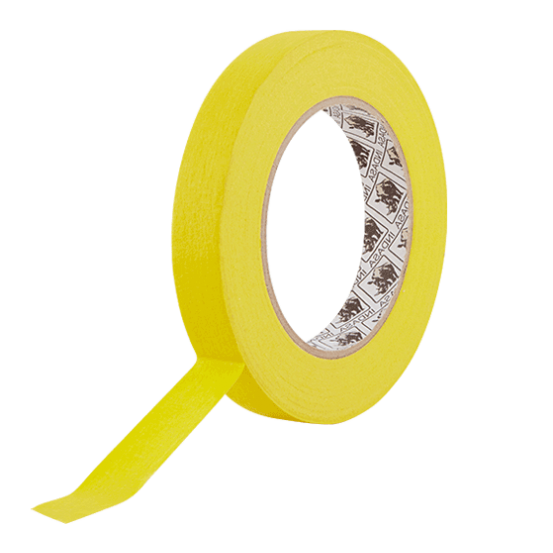 Tesakrepp 4334 - ruban adhésif de masquage papier de riz jaune - largeur  50mm - rouleau de 50m